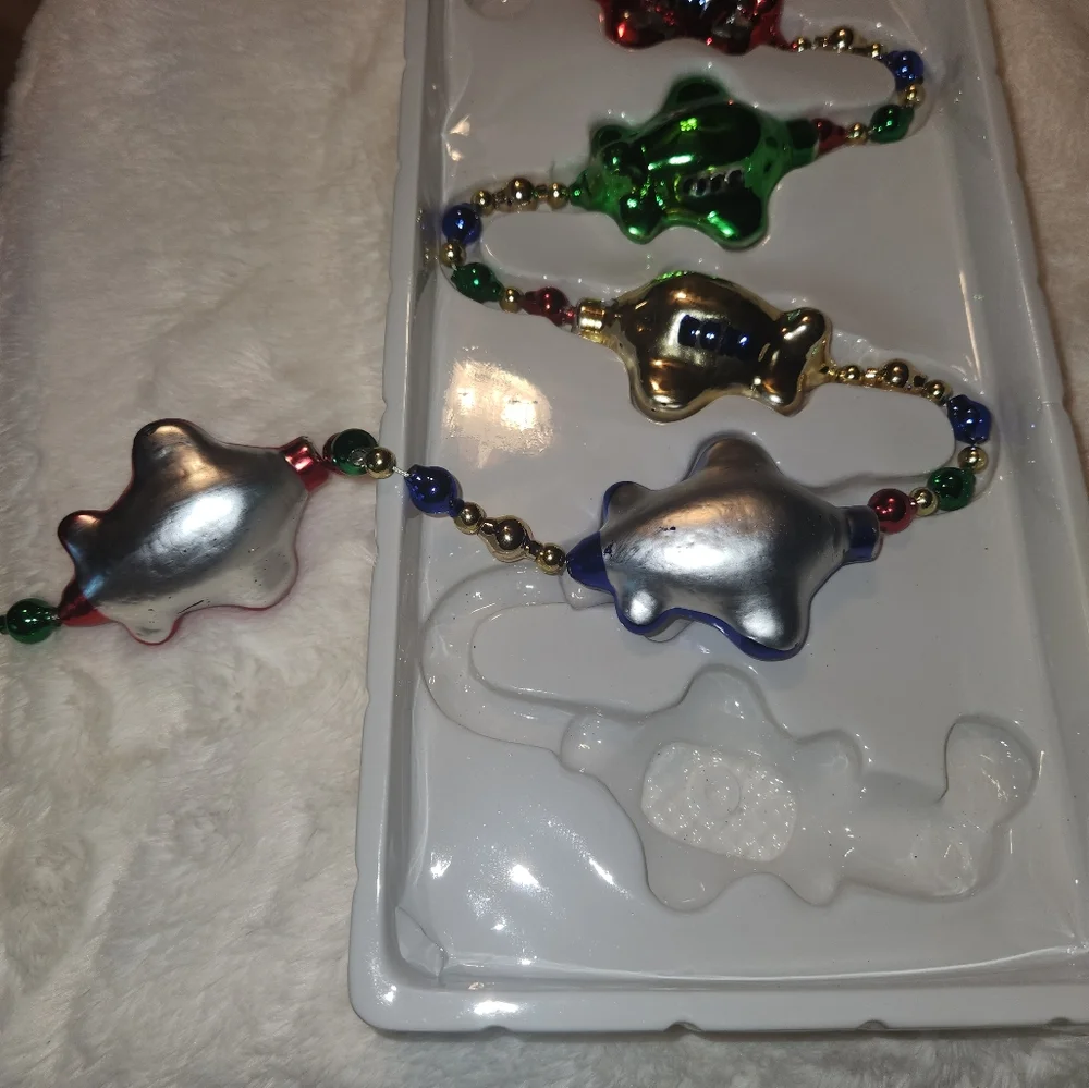 Christopher Radko-Style Vintage Glass Airplane Garland Dayton Hudson Pre TARGET